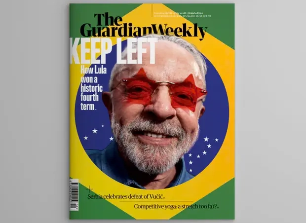 Britânico The Guardian exalta virada de Lula nas eleições em capa da revista semanal